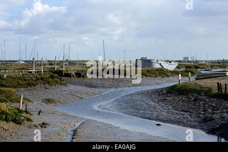 Tollesbury Creek Foto Stock