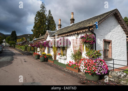 Loch Lomond;; Trossachs; nazionale; Parco; Luss, villaggio, tempestosa, nuvole, mattina; Scozia UK Foto Stock
