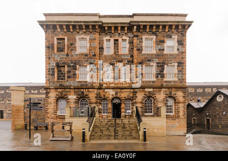 Al di fuori di Crumlin Road Gaol Foto Stock