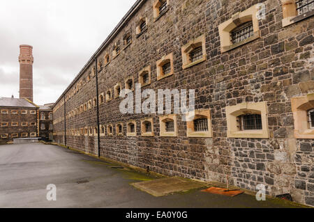 Al di fuori di Crumlin Road Gaol Foto Stock