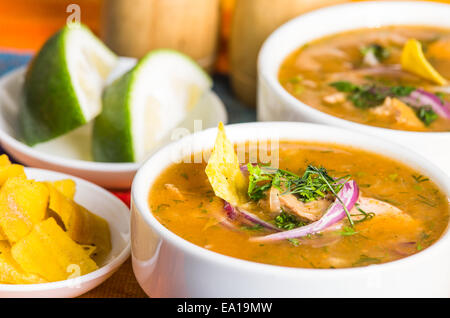 Deliziosa encebollado stufato di pesce da Ecuador Foto Stock