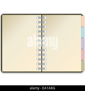 Apri la pagina diario Foto Stock