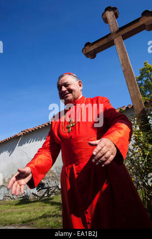 Dominik Duka è la trentaseiesima arcivescovo di Praga e un Cardinale di Santa Romana Chiesa a Stará Boleslav, Repubblica Ceca Foto Stock