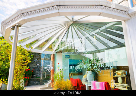 Rick Stein è il ristorante di pesce, Padstow, Cornwall, Regno Unito Foto Stock