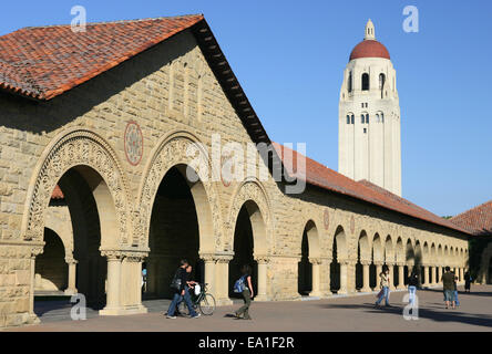 Ingresso principale della Stanford University a Palo Alto, California, Stati Uniti d'America Foto Stock