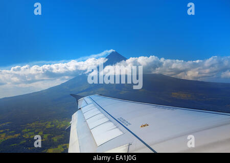 Mt Mayon Foto Stock