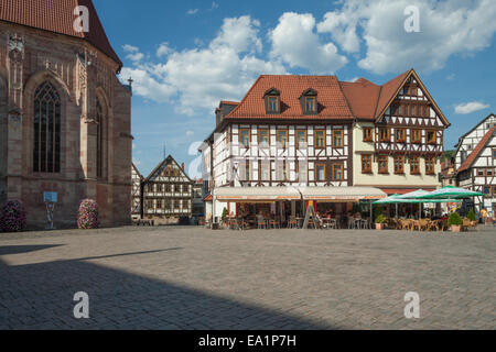 Ristorante con mezzo in legno Foto Stock