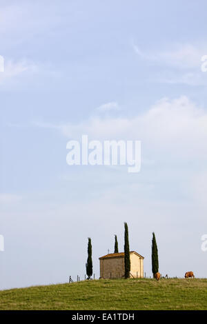 Cappella in Toscana Foto Stock