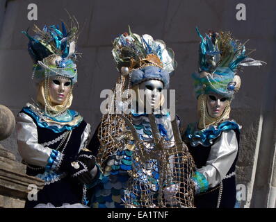 Carnevale veneziano a Annecy, Francia Foto Stock