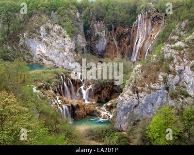 I laghi di Plitvice in Croazia Foto Stock