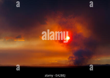 Alba sopra il vulcano, Islanda 2 Foto Stock