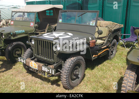 1942 Ford GPW Jeep a White Waltham retrò Festival 2014 Foto Stock