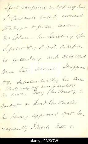 Lettera Giovanni Burdon-Sanderson a Charles R. Darwin, Aprile 30, 1875 Pagina 2 Foto Stock