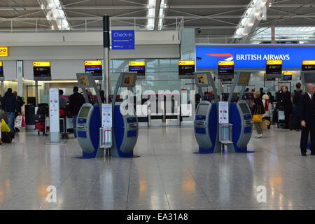 British Airways morsetto 5 a Heathrow. Foto Stock