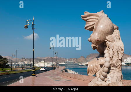 Muttrah Corniche, Muscat Oman, Medio Oriente Foto Stock