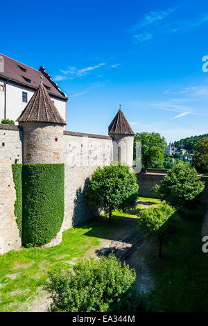 Fortezza di Marienberg, Wurzburg, Franconia, Baviera, Germania, Europa Foto Stock