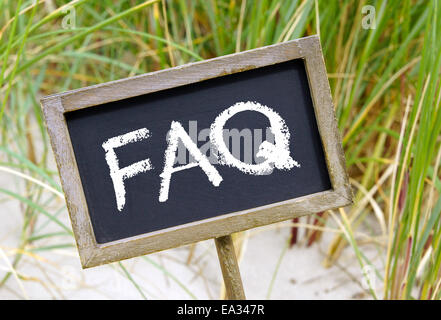 FAQ - Domande Frequenti Foto Stock