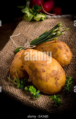 Patate novelle Foto Stock