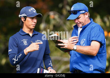 Chiba, Giappone. 6 Nov, 2014. Ryo Ishikawa Golf : HEIWA PGM CAMPIONATO Kasumigaura nel primo round a Miho Golf Club a Chiba, Giappone . © AFLO SPORT/Alamy Live News Foto Stock
