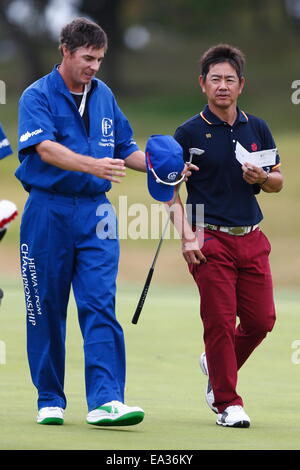 Chiba, Giappone. 6 Nov, 2014. Hiroyuki Fujita Golf : HEIWA PGM CAMPIONATO Kasumigaura nel primo round a Miho Golf Club a Chiba, Giappone . © AFLO SPORT/Alamy Live News Foto Stock