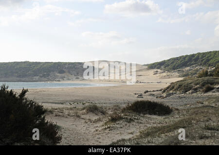 Playa de Bolonia, spiaggia, Tarifa, Spagna Foto Stock