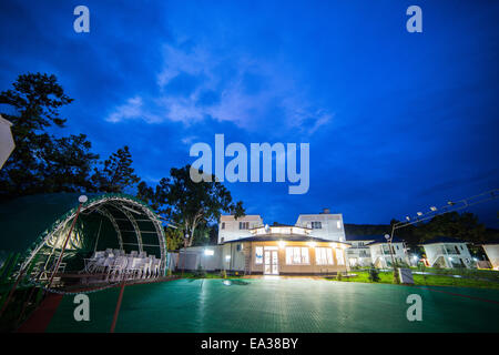 Hotel zona ricreativa sul mare, New Athos, Abcasia Foto Stock