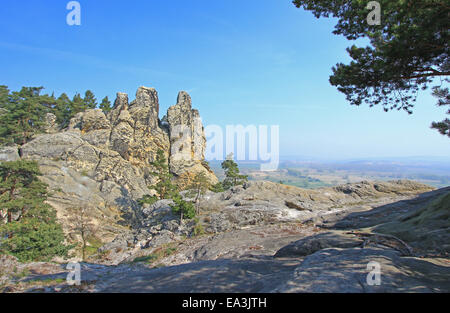 Muri del Diavolo, Harz, Germania Foto Stock