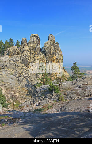 Muri del Diavolo, Harz, Germania Foto Stock