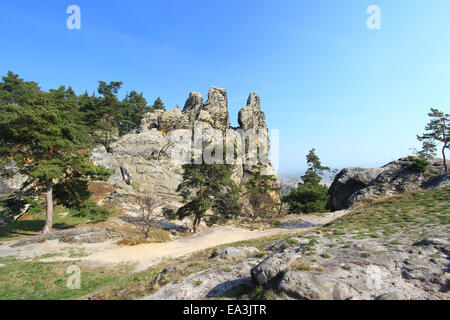 Muri del Diavolo, Harz, Germania Foto Stock