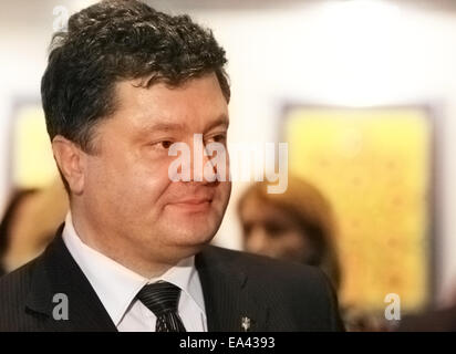 Ritratto di Petr Poroshenko Foto Stock