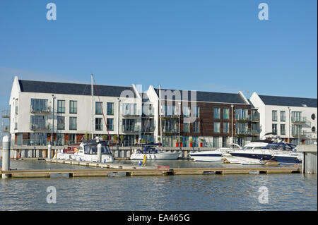 Waterside appartamenti di lusso a Waterside Marina, Brightlingsea,Essex, Regno Unito Foto Stock