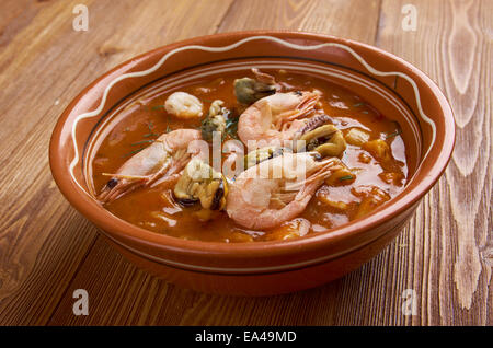 Cioppino è uno stufato di pesce Foto Stock