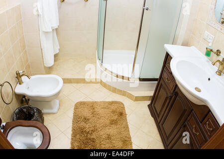 Bagno, WC, WC, WC room interior design Foto Stock