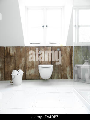 Bagno in dettaglio Coach House di Orchard cottage conversione, UK. Foto Stock