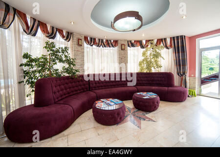 Lobby di lusso in hotel, reception hall interior design Foto Stock