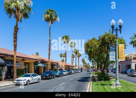 El Paseo, la principale strada dello shopping, Palm Desert, Riverside County, California, Stati Uniti d'America Foto Stock