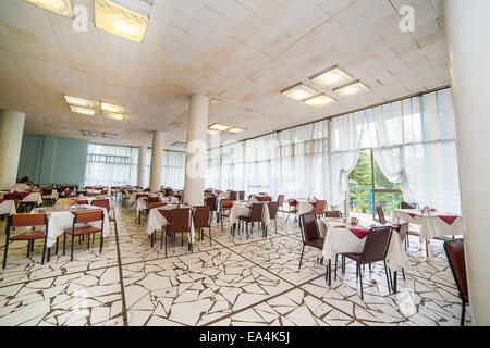 Il design degli interni del ristorante moderno Foto Stock