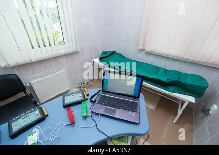 Physicotherapy room interior Foto Stock