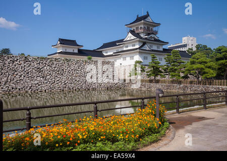 Il castello di Toyama Park, Prefettura di Toyama, Giappone Foto Stock