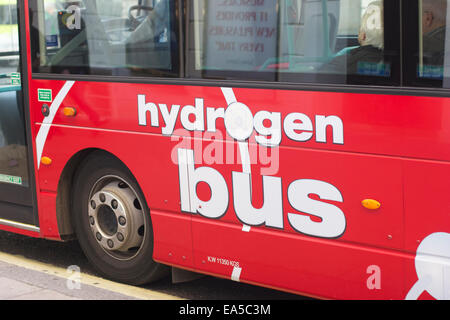 Cella a combustibile idrogeno bus operante in Londra Foto Stock