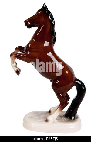 Statuetta di ceramica di un cavallo Foto Stock