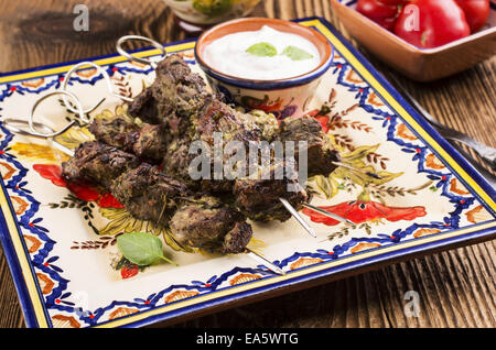 Agnello alla griglia Foto Stock