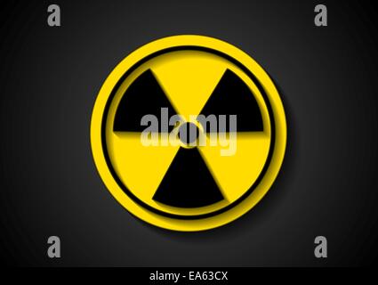 Radiazioni nucleari simbolo Foto Stock