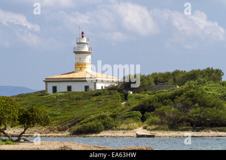 Faro Isla de Alcanada Foto Stock