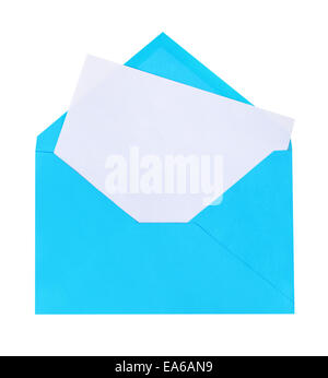 Lettera blu Foto Stock