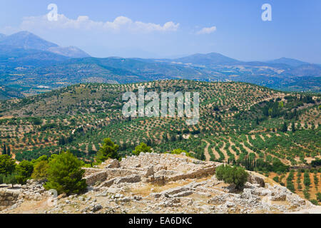 Città Micene rovine, Grecia Foto Stock