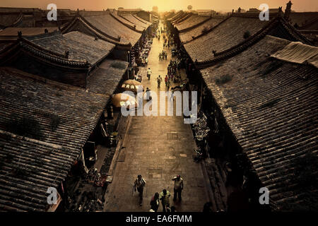 Cina, Pingyao, street market Foto Stock