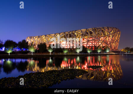 Cina, Stadio Olimpico di Pechino Foto Stock