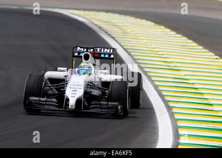 Motorsports: FIA Formula One World Championship 2014, il Gran Premio del Brasile, #19 Felipe Massa (BRA, Williams Martini Racing), Foto Stock