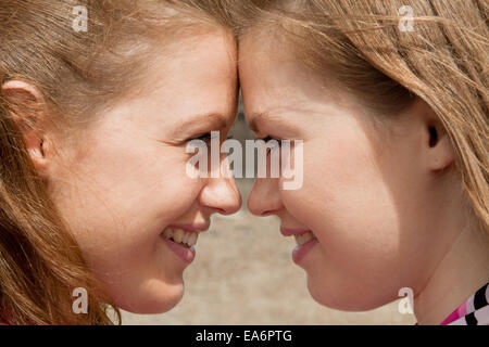 gemelli della ragazza Foto Stock